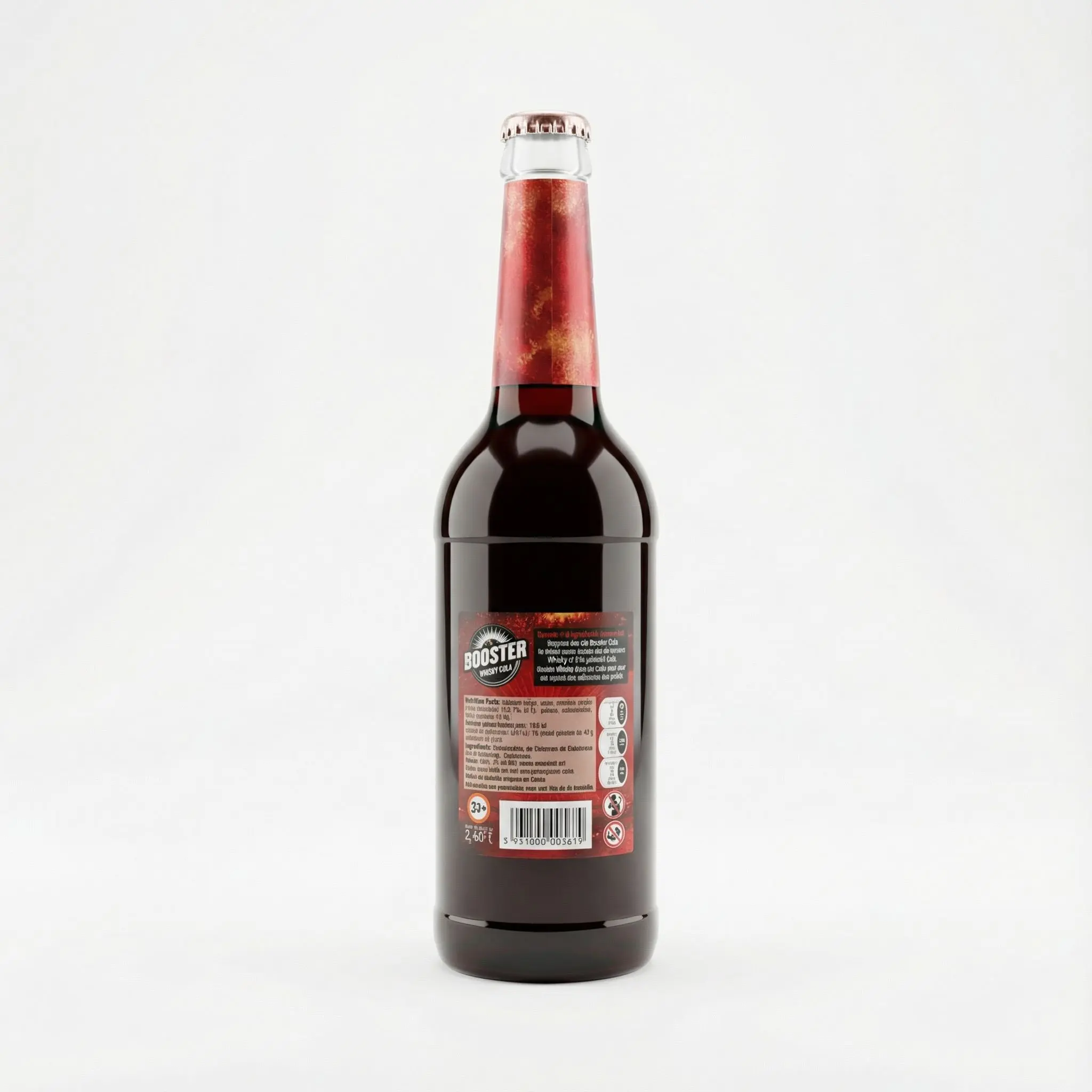 etiquette d informations boisson booster whisky cola 65 cl